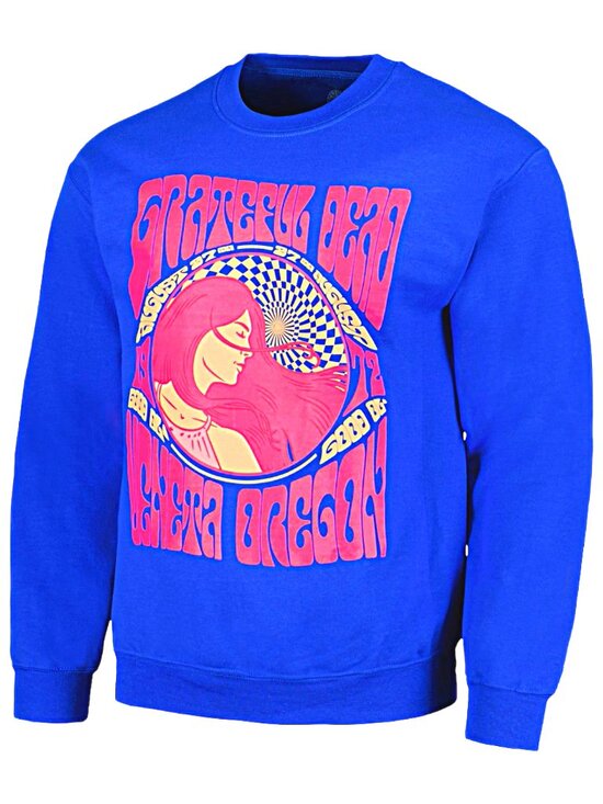 Grateful Dead Other - Grateful Dead 8-27-72 Veneta Oregon Crewneck Sweatshirt Blue Pink Unisex S NWT